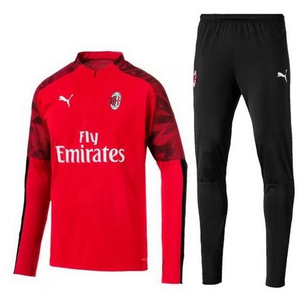 Chandal AC Milan 2019/20 Rojo Negro